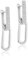 Amazon Essentials Sterling Silver Pave Link Earrings (previously Amazon Collection)