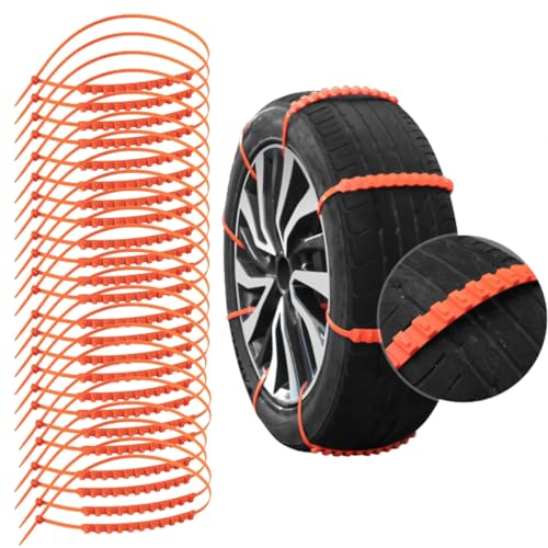 Auto Schneeketten,für Vauxhall Antara Astra Cascada Corsa-C Corsa-D Corsa-E Corsa-F,Verstellbare Universal,Einmalige Verwendung,für Reifenbreite 165-275mm,20Pcs