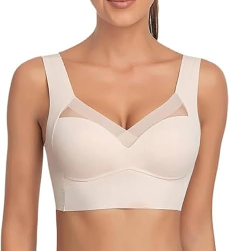 BOLUOBAO BH ohne bügel Bustier Damen große brüste haltungskorrektur rücken BH Soft BH ohne Buegel Push up BH super bequemer BH Seamless Bra BH große größen Korsett BH Nahtloser BH