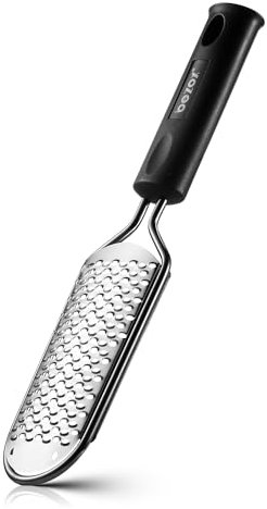 BEZOX Pedicure Foot File Foot Scraper for Hard Skin (XL Size) -Hard Skin Remover Used on Wet or Dry Feet- Huge Plane Surface Foot Scrubber for Soft & Smooth Heels(Black)
