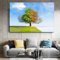 ZHAOLIN Landschaftsgemälde Vier Jahreszeiten Baum Bild Wandkunst Leinwand Malerei Für Wohnzimmer Dekor Poster Wandbilder Cuadros 30x50cm (12x20in) Rahmenlos