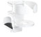 Under Desk Storage Solution Adjustable Cup Holder and Headphone Hanger for Gaming Rooms (White)