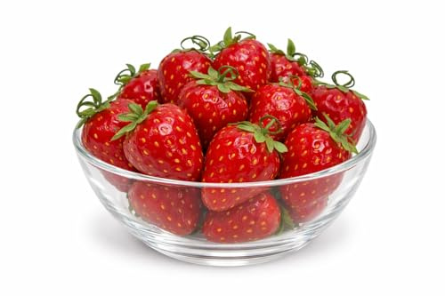 RiloStore 12 STK Deko Erdbeeren Dekofrüchte Stilleben o452 künstliches Obst Deko-Erdbeere EDEL 4cm Deko Früchte Basteln Hänger Partydeko Gestecke Erdbeerdeko