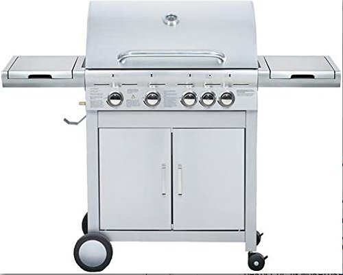 BARBECUE A GAS P/GHISA POLKA 4+1 5 FUOCHI 144X54XH115 Art. 2446267