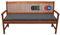 Beautissu Loft BK Auflage Bankkissen 180x48x5 cm Sitzkissen für Gartenbank Polster Auflage Gartenmöbel Polsterauflage mit Oeko-Tex Zertifikat - Kissen Graphitgrau