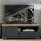 Lomadox TV-Lowboard klein im Landhaus-Design in Graphit Grau und Artisan Eiche