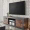 Lomadox TV-Lowboard im Industrial-Design in Old Mix Dekor mit Matera grau - B/H/T ca.: 153/51/43 cm