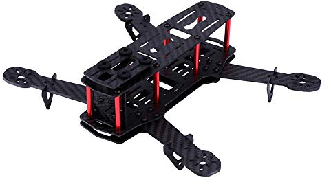 Quadcopter Frame, 2Types 250MM RC Aircraft Drone Frame Kit Kompatibel mit QAV250 Upgrade Part(Carbon Fiber)Transformatoren