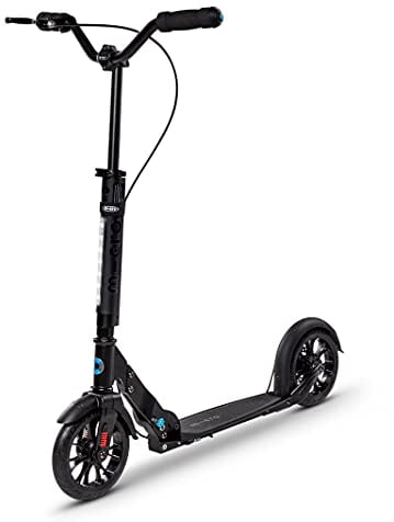 Micro Mobility Metropolitan Deluxe Scooter, schwarz, Altersgruppe: Erwachsene, Belastbarkeit: 100 kg, SA0212 Trittbrett: 12 x 33 cm