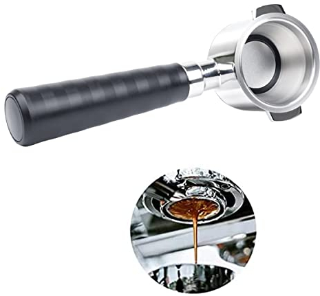 RECAFIMIL Bottomless Portafilter 51mm Resuable Bottomless Filter Stainless Steel Coffee Filter Holder Replacement Filter Basket Coffee Accessories 2 Ears Compatible for ECP31.21