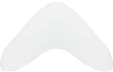 Dukal | Bumerangkissen/Lesekissen + Bezug aus hochwertigem DOPPEL-Jersey (100% Baumwolle) | Farbe: weiss