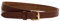 Gusti Gürtel Leder - Birte schlichter schmaler Ledergürtel mit goldener Schnalle Hüftgürtel Ziergürtel Accessoires Damen 75cm Braun Leder