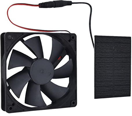 Kit de Ventilador de Panel Solar, Ventilador de Panel Solar Kit de Ventilador de Escape con Energía Solar Profesional Ventilador Dual Resistente a la Intemperie para Gallineros Invernaderos Cobertizos