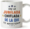 MUGFFINS Tazas para JUBILADA mujer - En Español - Todos te advirtieron - 11 oz / 330 ml - Regalo original y divertido