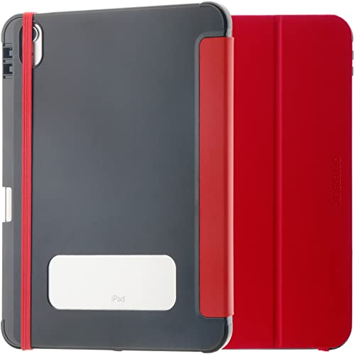 Cover OtterBox React Folio Case per iPad 10.ª gen 2022, 11.ª gen 2025 (A16), antishock e cadute, ultra sottile, custodia Folio protettiva, testata a norme MIL-STD 810G, Rosso