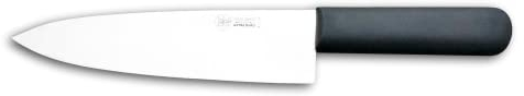 DUE BUOI COLTELLO 817/26 - AFFETTARE TIPO ROMA MANICO DRITTO PLASTICA NERA CON LAMA LUNGA MM 260 E LARGA MM 60