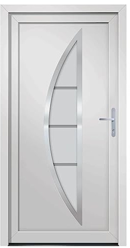 Porte d entrée Blanc 98x200 cm PVC