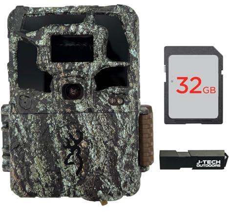 Browning Dark Ops Pro X 1080 Trail Game Camera Bundle Includes 32GB Memory Card and J-TECH Card Reader (24MP) | BTC6PX1080