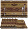 ZFRXIGN Azteken-Tischsets, hitzebeständig, schmutzabweisend, rutschfest, waschbar, Tribal-Design, Navajo, Südwestliche amerikanische Flagge, Braun, 6 Stück