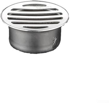 Rejilla de drenaje de acero inoxidable con diseño hueco grande, se adapta a tuberías de drenaje de 50 mm a 200 mm, fácil instalación para desagües exteriores e interiores (63 mm)