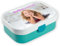 Mepal Campus Lunchbox Brotdose - mit ihrem individuellem Foto, Name, Spruch personalisiert (türkis)