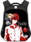 Qiancc Anime Death Note Rucksack Jungen Teenager Leuchtend Schulrucksack Misa Amane/Light Yagami/Ryuuku Coole Schule Schulranzen Casual Daypacks