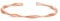 Philip Jones Rose Gold Plated Spiral Cuff Bangle