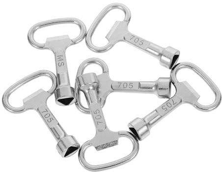 Garneck Pcs Triangle Keys for Outdoor Waste Bins Zinc Alloy Community Rubbish Bin Key Set Ergonomic Secure