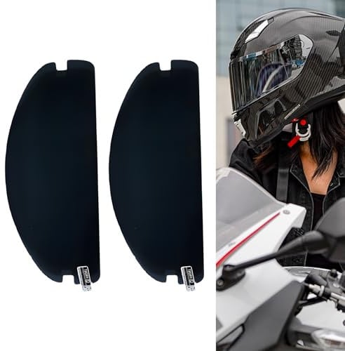 2 Pcs Anti Fog for Helmet Visor for Pinlock Visor Insert Anti-Fog Film for Motorcycle Helmet Provides A Clear Field of Vision for All Non-Fixed Open-Face and Full-Face Helmets(23.5*7cm)