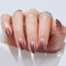 Press On Nails Short - Findigit False Nails with Glue, Almond Soft Gel Fake Nail in 16 Sizes, Natural Reusable Stick on Nails for Women - 32 Nail Kits Coffe Ombre Almond
