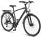 Licorne Bike Premium Touring Trekking Bike in 28 Zoll Aluminium Scheibenbremse Fahrrad für Jungen, Mädchen, Damen und Herren - 21 Gang-Schaltung - Mountainbike - Crossbike (Herren, Anthrazit)