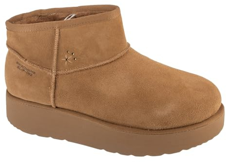 Skechers Donna Keep Cozy Stivali, Chestnut Suede/Faux Fur, 41 EU
