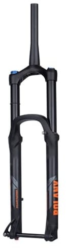 HZXQCVB 27,5/29 Forcella Air MTB Forcella Anteriore con Sospensione Boost Perno Passante 15x110mm 1-1/2 Freno A Disco Regolazione del Ritorno Escursione di 160mm(29'' Black,Manual Lockout)