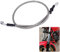 JFG RACING Tubo Freno Moto 200cm,Tubo Freno Anteriore Posteriore Cavo Freno Idraulico Frizione con Guaina Rinforzata per Pit Bike Dirt Bike Enduro Motocross ATV Quad-Argento