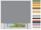 EFIXS Sichtschutzrollo Maxi - 32 mm Welle - Breiten: 40-240 cm - Höhen bis 240 cm - Hier: 240 cm x 190 cm (Stoffbreite x Höhe) - grau (10686) - lichtdurchlässig - Blickdicht