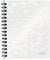 Leitz WOW Collegeblock A4 kariert, 160 Seiten, 80 Blatt FSC-zertifiziertes Papier 80 g/m², Doppelspiralbindung, PP-Einband, Notizbuch mit Sichthülle und Lineal, Für Büro oder Schule, Weiß, 46380001