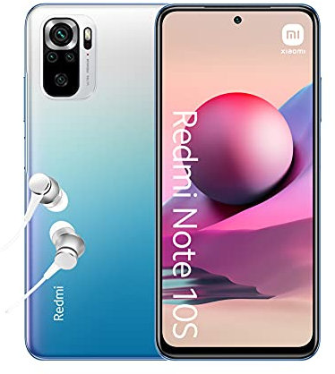 Xiaomi Redmi Note 10S - Smartphone 128GB, 6GB RAM, Dual Sim, Blue
