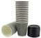 Signature Ripple Hot Cups - 12 oz Disposable Coffee Cups for Takeaway Drinks - 25 Cups and 25 Lids - Triple Wall Insulated Paper Cups for Hot Drinks and Leak Proof Lids