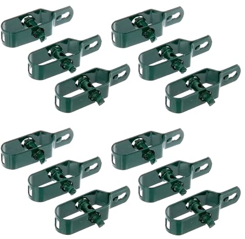 Alberts 611613 Drahtspanner | verzinkt, grün kunststoffbeschichtet | Größe 2 | Länge 100 mm | 12er Set
