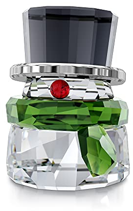 Swarovski Schneemann Figur, Kristall, Mehrfarbig, 3,7cm
