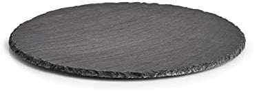 Zeller 24512 - Plato redondo para servir (pizarra, 30 x 0,4-0,6 cm)