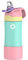 Fjbottle Gourde Isotherme Enfant avec Paille 350ML/400ML, Bouteille Isotherme Etanche sans BPA Tritan, Bouteille d'eau Anti-fuite Réutilisable pour Ecole, Sport et Maternelle