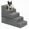 Dog Stairs, Pet Stairs 5-Step Anti-Slip Rubber Bottom Memory Foam Dog Steps with Removable Washable Cover for Smaller & Elder Pets, Sturdy Steps for Dogs