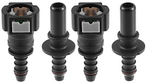 X AUTOHAUX 9.49mm to 8mm Straight Car Fuel Line Hose Quick Connect Release Connector Disconnect Hose Nylon 2 Set