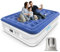 iDOO Matelas Gonflable avec Pompe intégrée, Auto-gonflage/dégonflage en 3 Minutes, Lit Gonflable avec revêtement Confortable,Idéal en Camping 152 x 203 x 46 cm 295kg Max, 2 Personnes, Bleu