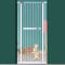 Cat Gate - Extra Tall Pressure Fit Pet Safety Gate 76-82cm Wide, 151cm Tall | Unique 90° Two Way Open/Stay Door, Auto Close Function