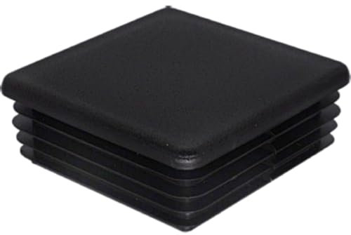 SKIR'CO (30 pièces) Bouchons Carrés en Plastique 70 x 70 mm, Embouts de Tube Mat, Inserts de Tube Carré, Bouchons de Poteau de Clôture, Noir RAL 9005