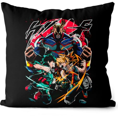 style3 Hero School Kissen mit Füllung 40cm Baumwolle Superhero Japan Academia Manga