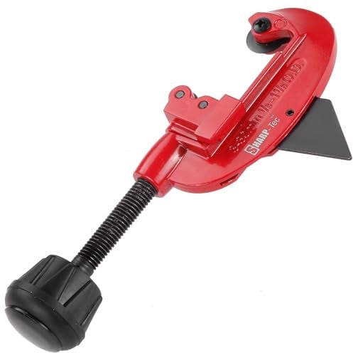 Sharp-tec 3-30mm Pipe Cutter, Adjustable Tube Cutter with Aluminum Alloy Body, Copper Pipe Cutting Tool for Plumbing with Blade for deburring