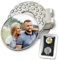 ibera gifts - 2 Golfball Markierer personalisiert mit Foto und 1 magnetischer Golf Cap Clip, Ballmarker Golf aus Metall, 2,5 cm Bilddurchmesser, in edler Metallbox